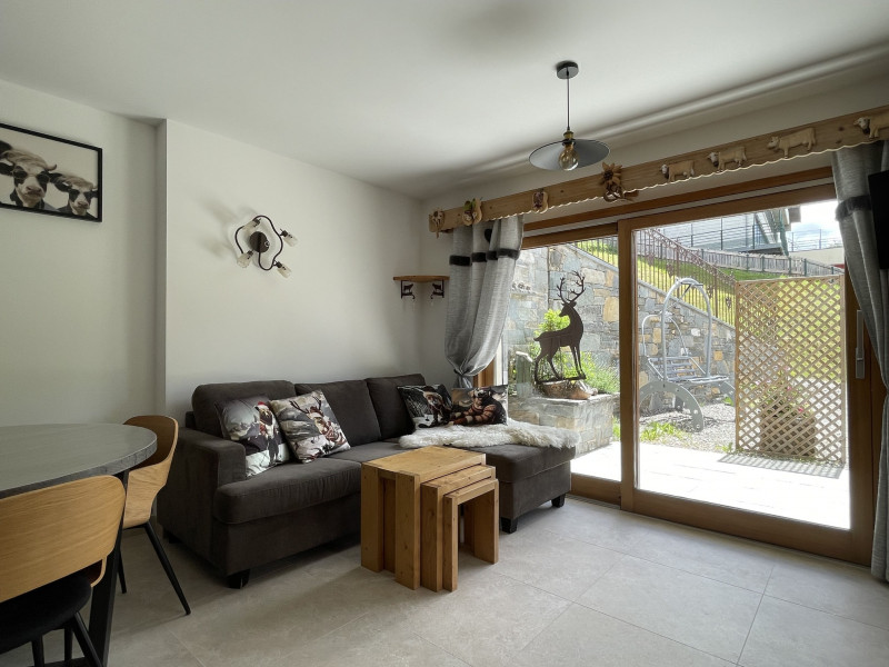 “Boule de Neige” Apartment, living room, Châtel, Haute-Savoie