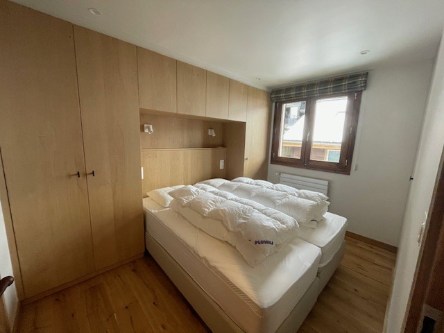 Apartment Caribou 4, Bedroom with 2 single beds can form a double bed, Châtel Rental 74