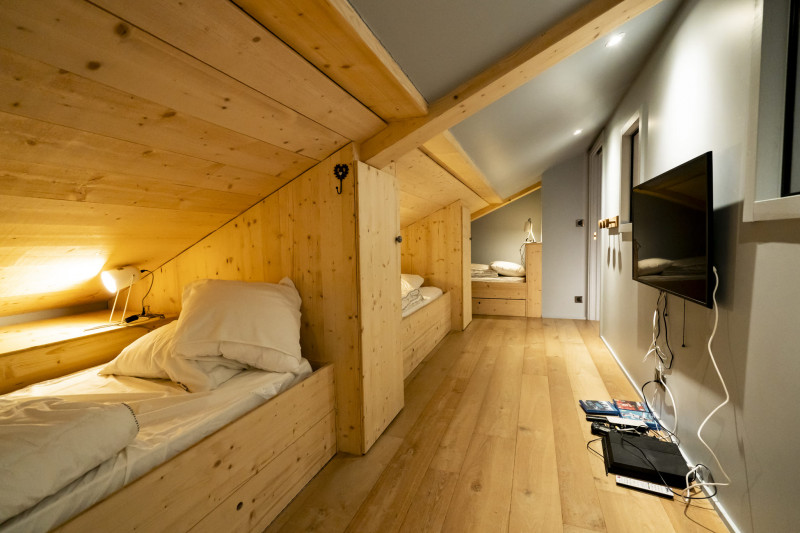 Appartement Chalet Cosy Mountain, Chambre 4 lits simples, Châtel Vacances au ski
