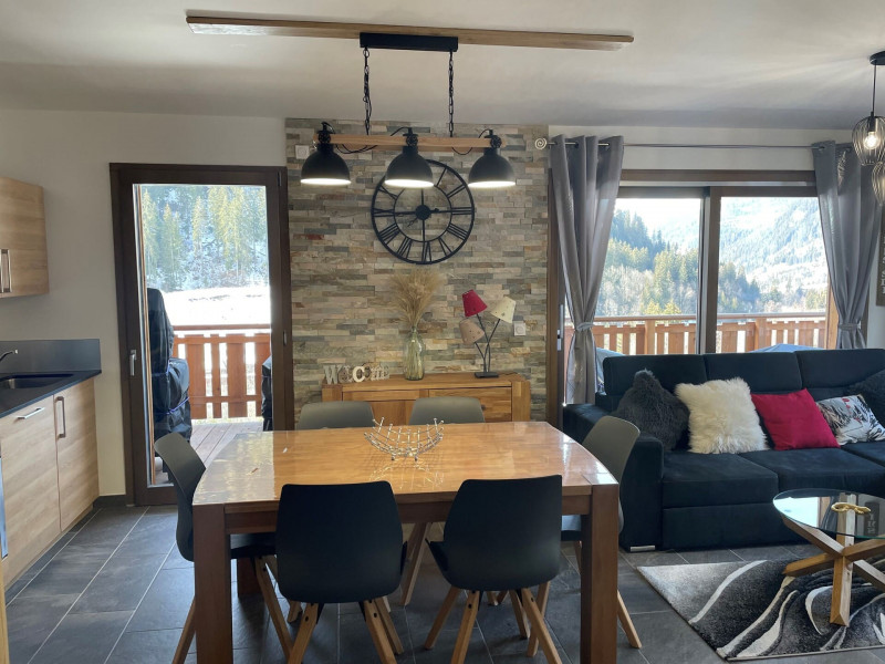 Appartement Chalet des Freinets 103A Châtel, Séjour, neige Portes du Soleil location