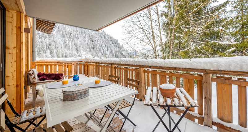 Appartement Chalet des Freinets, 4 personnes, Châtel, balcon vue montagnes, neige