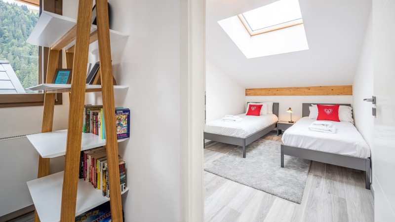 Appartement Chalet des Freinets, 8 personnes, Châtel, chambre 2 lits simples