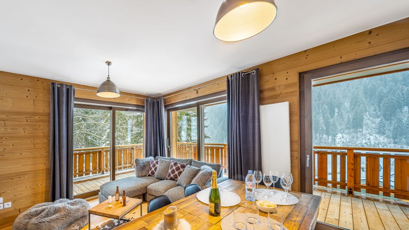 Appartement Chalet des Freinets, 8 personnes, Châtel, salon, salle à manger