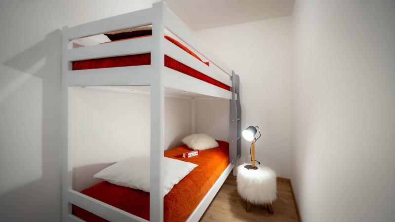 Apartment Chalet des Freinets, Bedroom bunk bed, Châtel Hiking