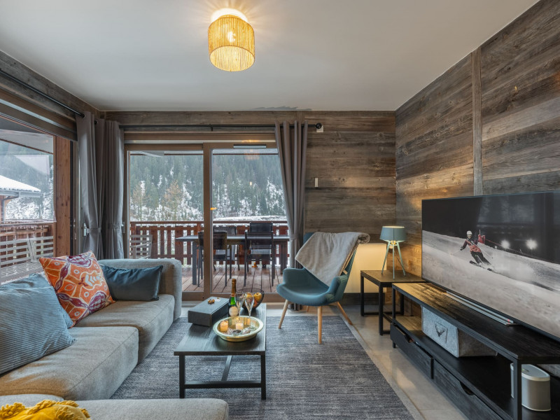 Apartment Chalet des Freinets, Living room, Châtel Reservation