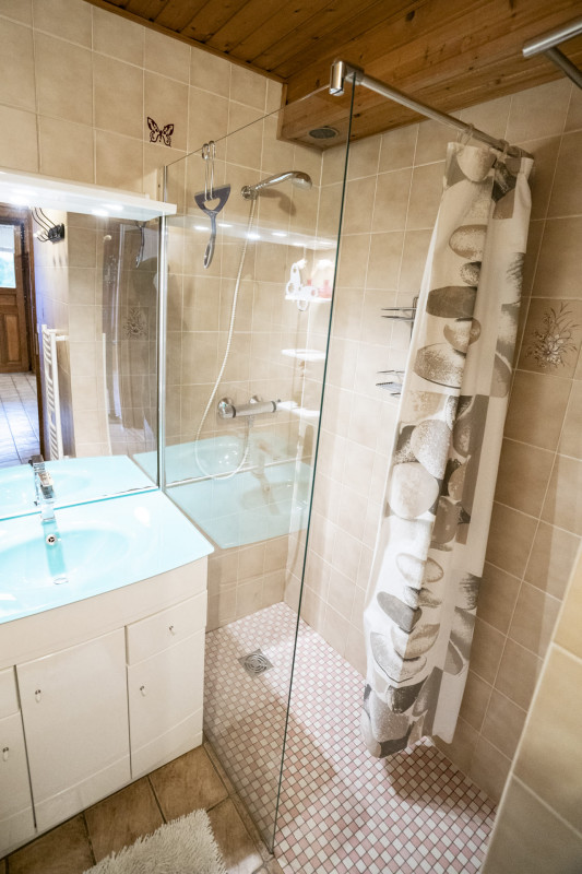 Appartement Colibri, salle de bain, Châtel été vacances montagne famille 