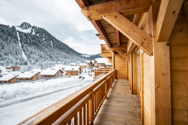 Appartement dans chalet 3 fontaines, 9 personnes, Balcon, Châtel randonnée