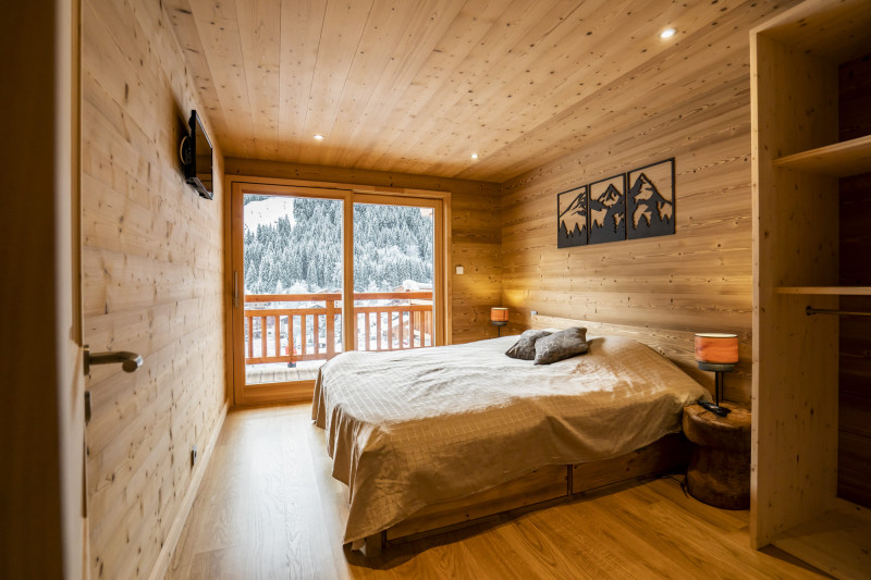 Appartement dans chalet 3 fontaines, 9 personnes, Chambre, Châtel été