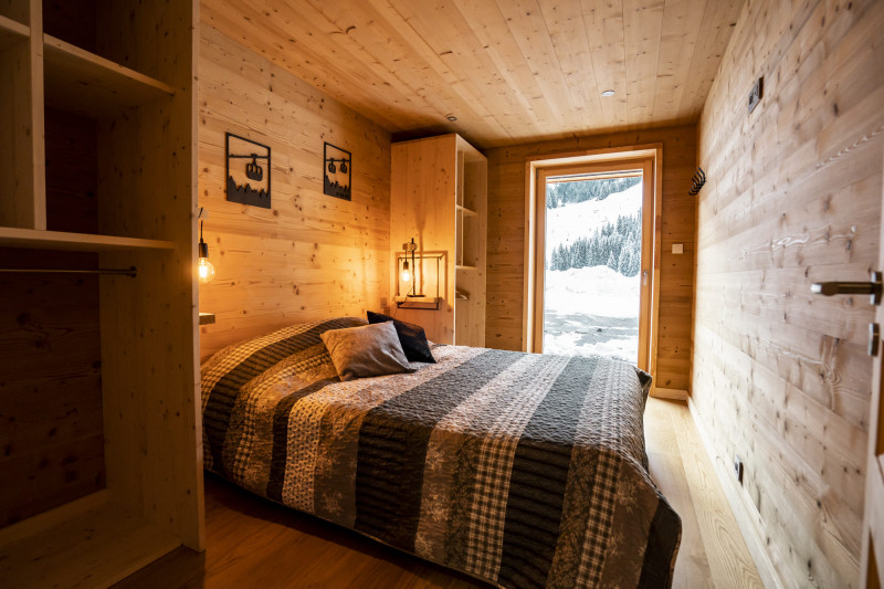 Appartement dans chalet 3 fontaines, 9 personnes, Chambre double, Châtel montagne