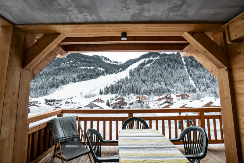 Appartement dans chalet 3 fontaines, 9 personnes, Terrasse, Châtel hiver