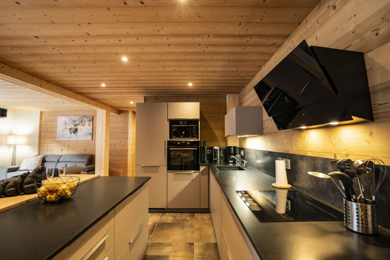 Apartment in chalet 3 Fontaines, Kitchen, Châtel 74390