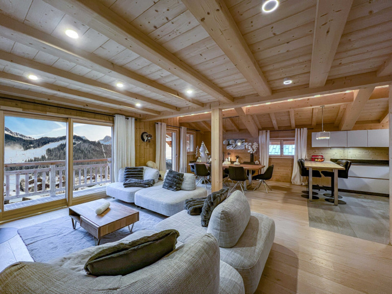 Appartement dans chalet 3 fontaines E4, 8 personnes, Séjour, Châtel montagne