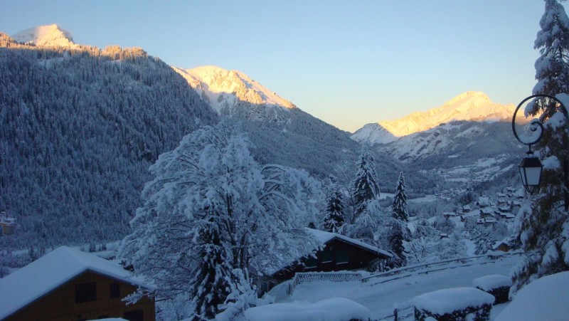 Appartement dans Chalet La Puce Vue depuis l'appartement Châtel Hiver