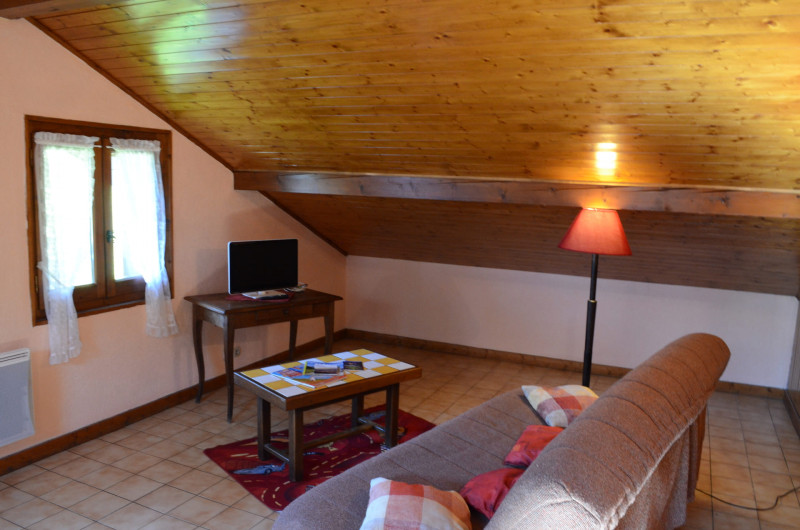 Appartement dans chalet le Bivouac, Salon, Châtel Haute-Savoie
