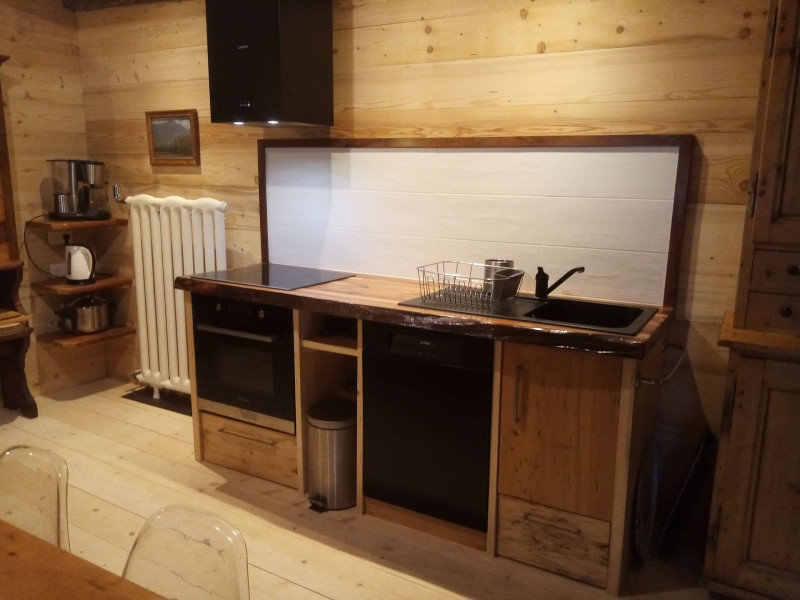 Flat in chalet le Détour, fully equipped kitchen, La Chapelle d'Abondance