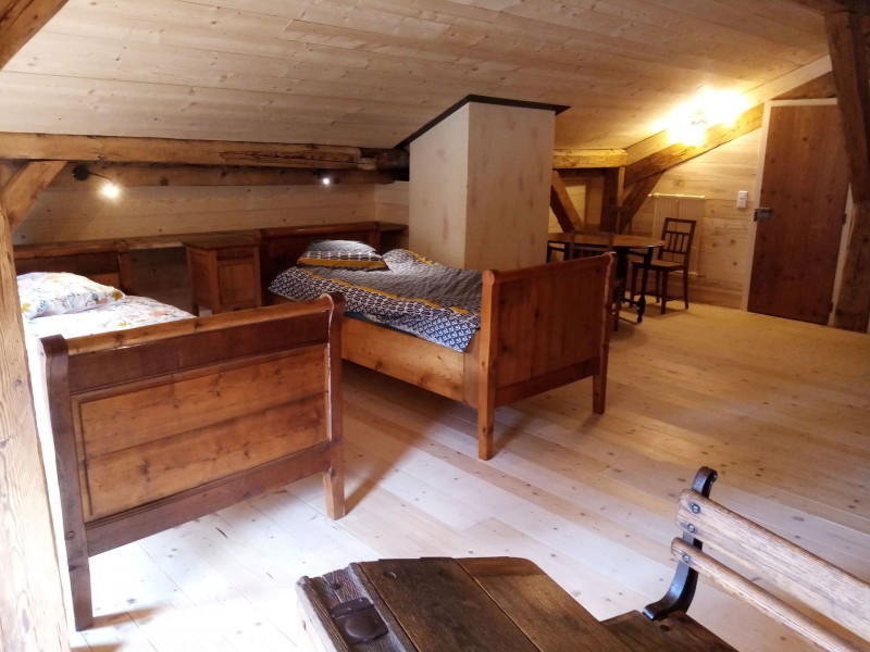 Appartement dans chalet le Détour, dortoir 4 lits simples avec WC, La Chapelle d'Abondance