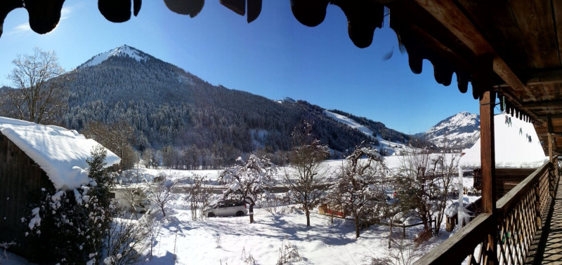 Appartment in chalet le Détour, view of Mont de Grange in winter, La Chapelle d'Abondance