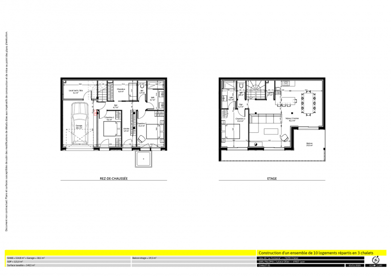 Appartement dans chalet les 3 Fontaines, Plan, Châtel