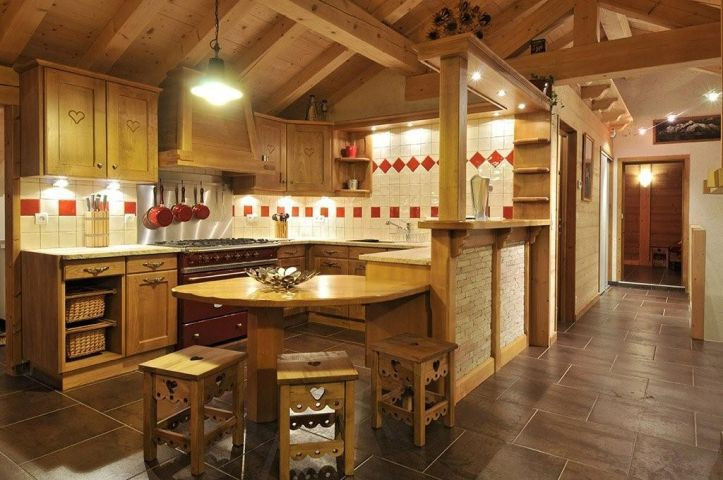 Apartment in chalet Matmottes, Kitchen, Châtel Center