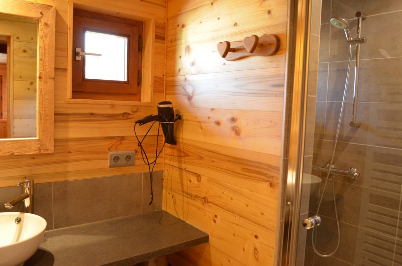 Appartement dans chalet les Pivottes, Salle de douche, Châtel