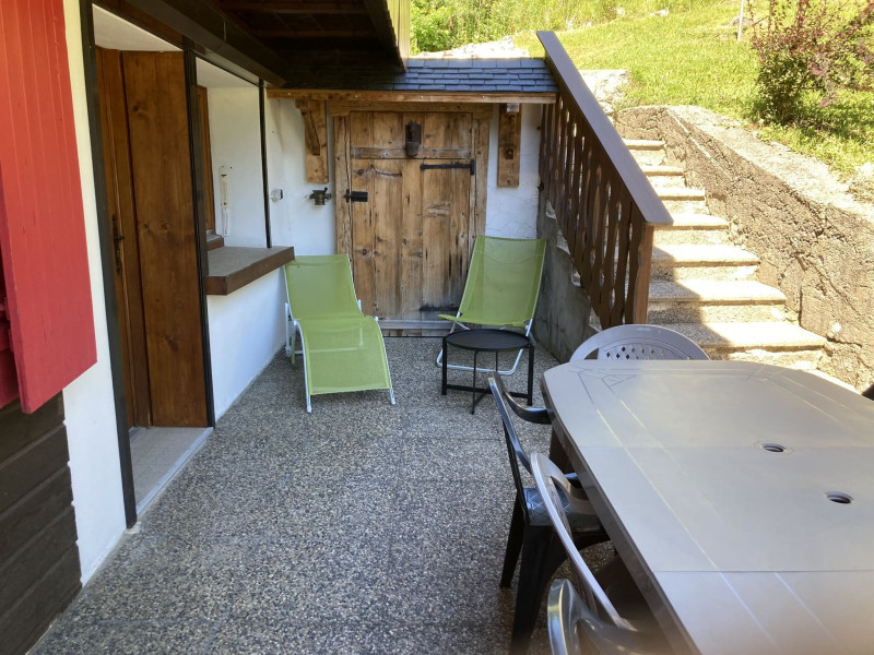 Appartement dans chalet les Pivottes, terrasse, Châtel