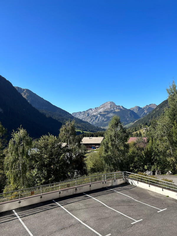 Apartment Clos des Oursons, View from the balcony, Châtel sunny holidays