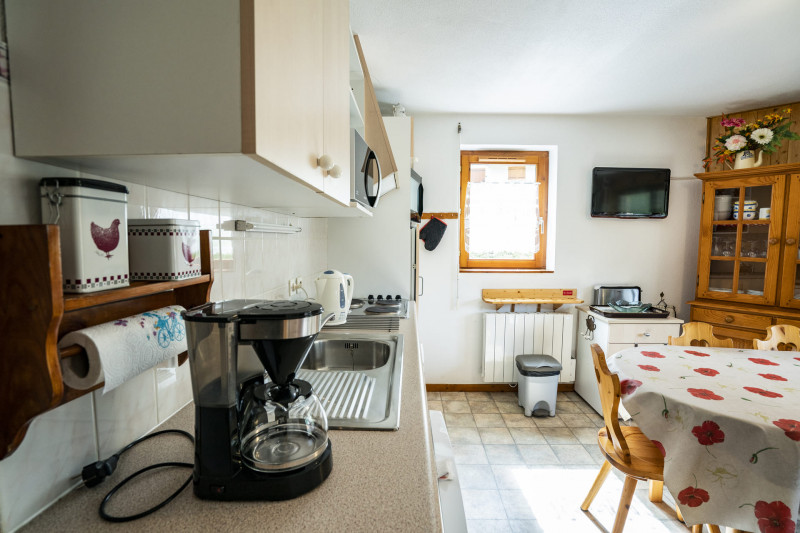 Appartement dans résidence Fuchsia, Salle à manger et cuisine, Châtel Station de ski