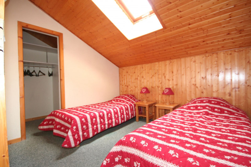 Appartement Echo des Montagnes 4, chambre 2 lits doubles, Châtel Les Portes du Soleil