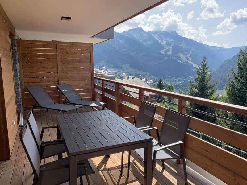 Appartement Flambeaux 12A Châtel terrasse été