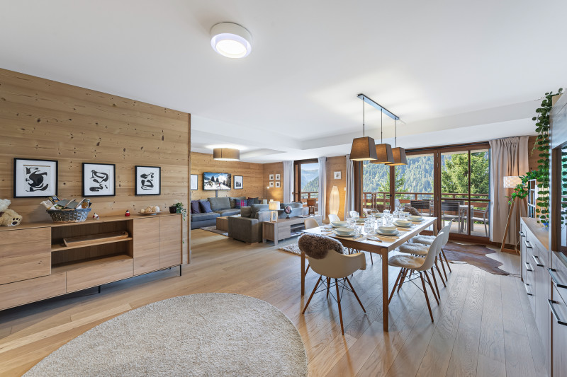 Apartment Flambeaux, Living room, Châtel Chairlift 74