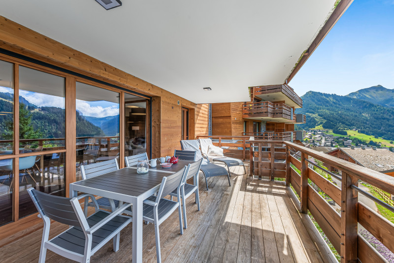 Appartement Flambeaux, Terrasse vue montagnes, Châtel