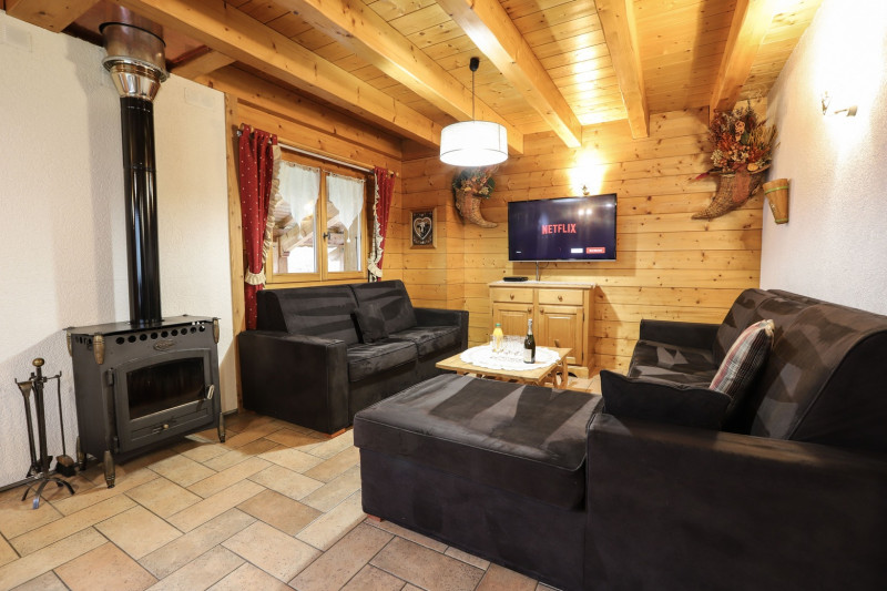 Appartement La Cabane du Haut Salon Châtel Hiver