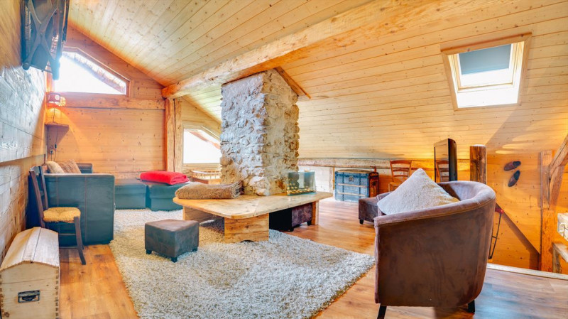 Appartement la Calèche, Coin salon, Châtel 74390