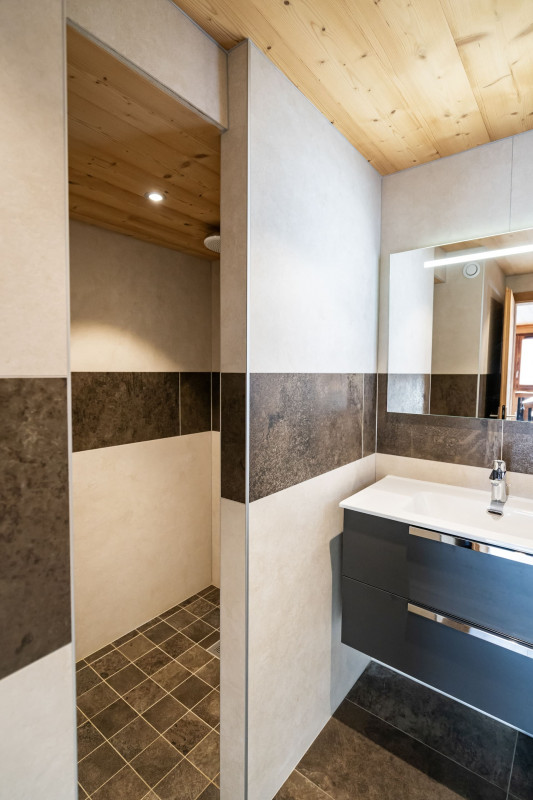 Apartment Le Terroit, sleeps 8, bathroom, Châtel Les Portes du Soleil