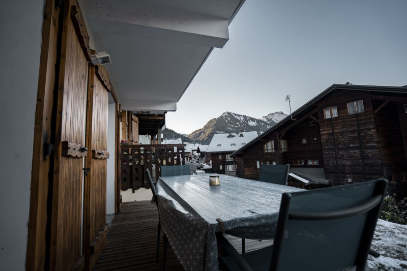 Appartement les Geraniums, Terrasse, Châtel Portes du Soleil