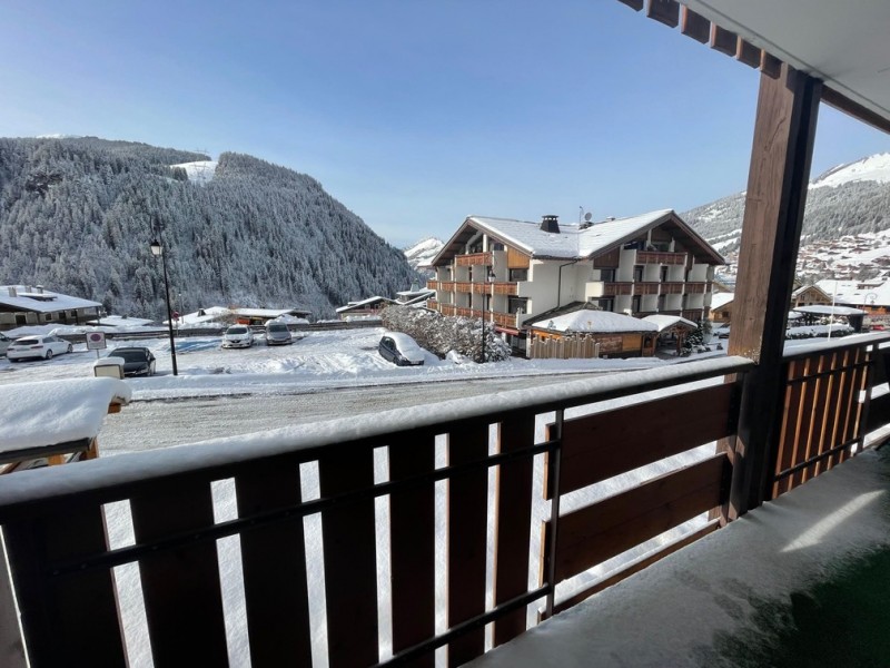 Apartment Les Snailles, n° 19, Winter view from the balcony, Châtel Snow