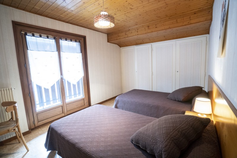 Appartement n°1 Maison des Vallets, Chambre 2 lits simples, Châtel Portes du Soleil