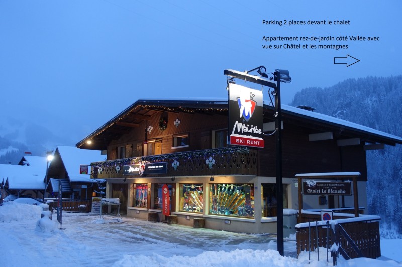 Appartement n°3 dans résidence le Blanchot, Vue du batiment, Châtel Portes du Soleil