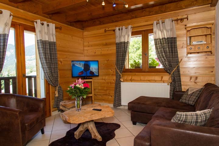 Apartment In Chalet l'Ourson , Living-room, Châtel