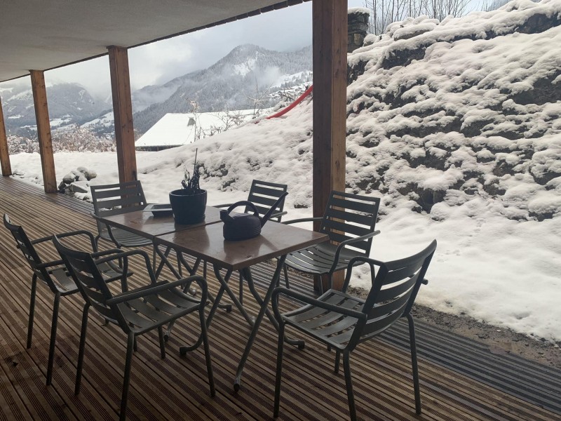 Apartment Soldanelles, N°31, Terrasse in Winter, Châtel Ski holiday