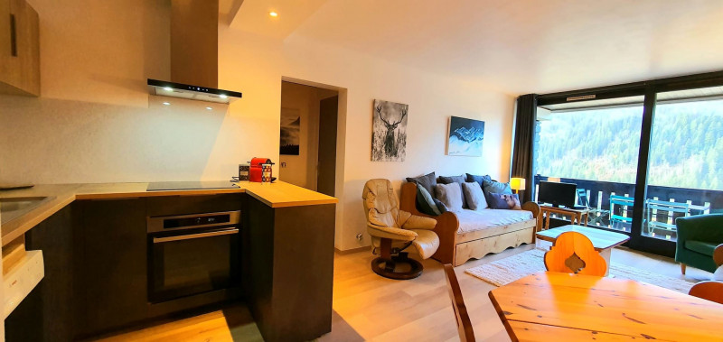 Apartment Soli 10, Kitchen with living room, Châtel Ski slope