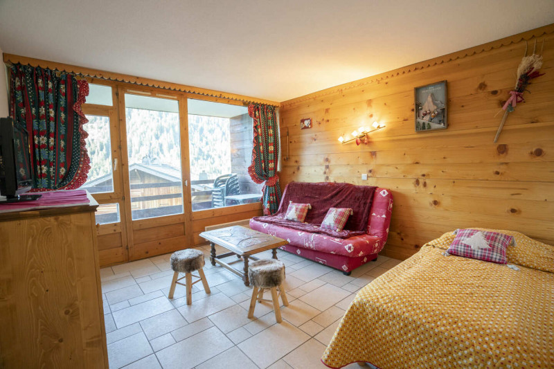 Appartement Val Pierre A4, Séjour avec couchage, Châtel Haute-Savoie