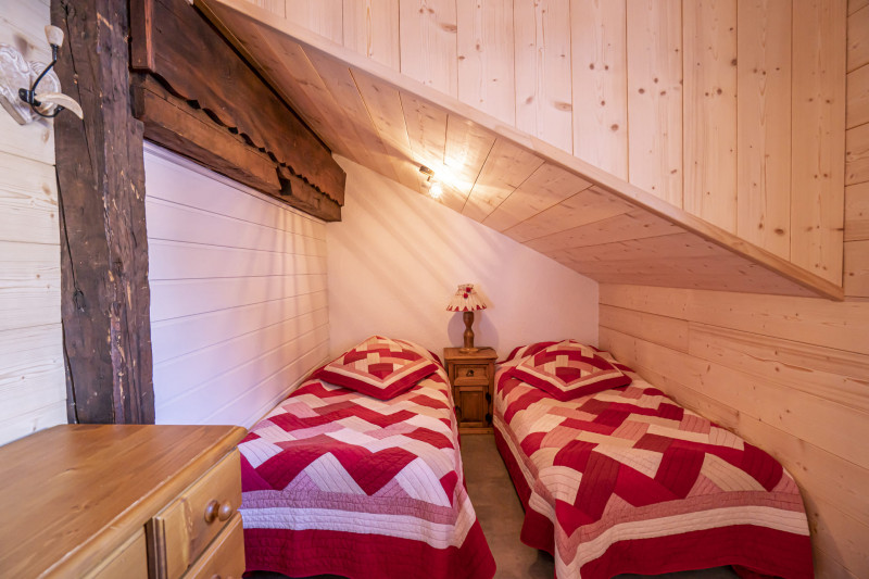 Apartment Vieux Four 01, Bedroom 2 single bed, Châtel 74390