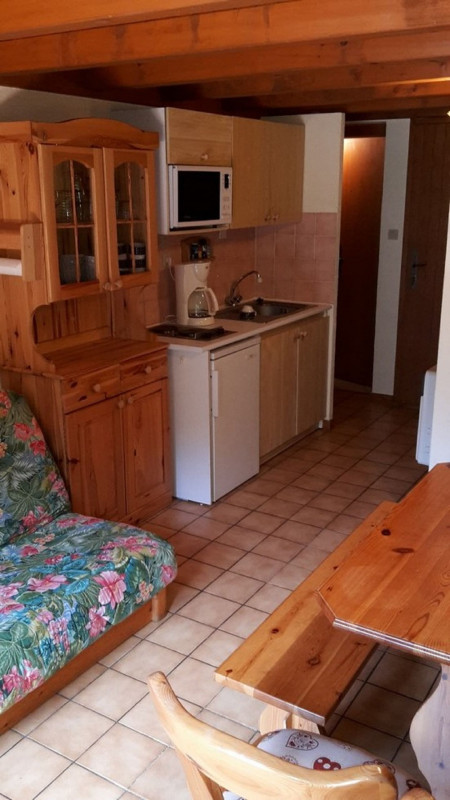 Apartment Voinettes, Living room and kitchen, Châtel Haute-Savoie