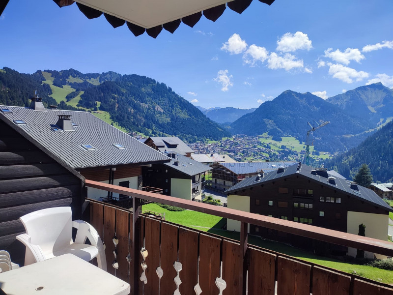 Appartement Yeti 4 65, Vue depuis le balcon du séjour, Châtel Vacances à la montagne