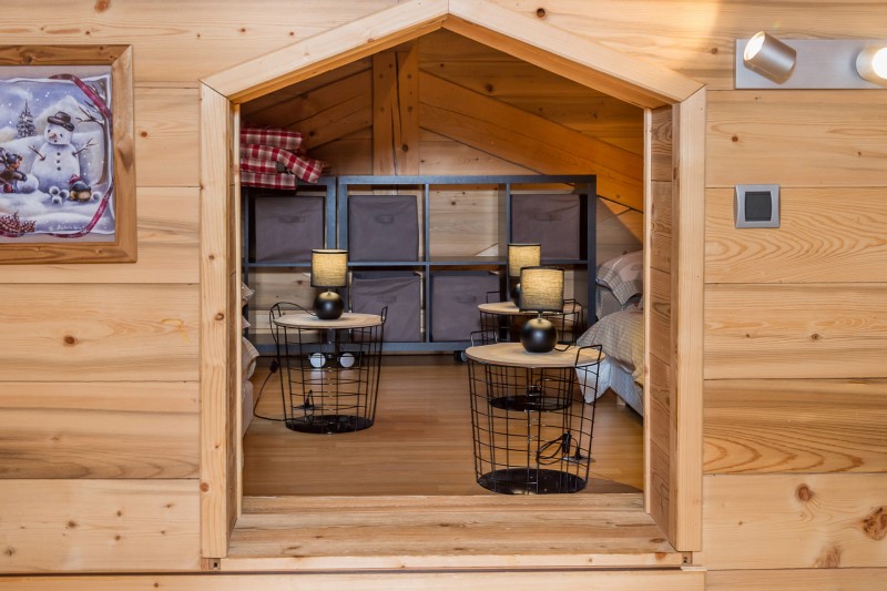 Chalet Anna 16 personnes Châtel Pré-la-Joux coin nuit