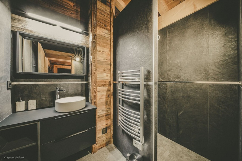 Chalet Bovard, Chalet Spencer, salle de douche, Châtel Les Portes du Soleil