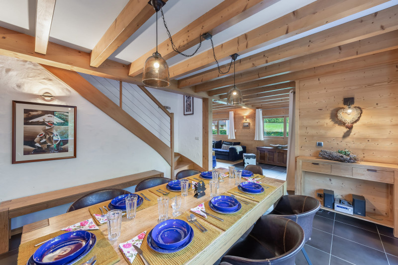 Chalet Casa Linga, Salle à manger, repas en famille, Châtel