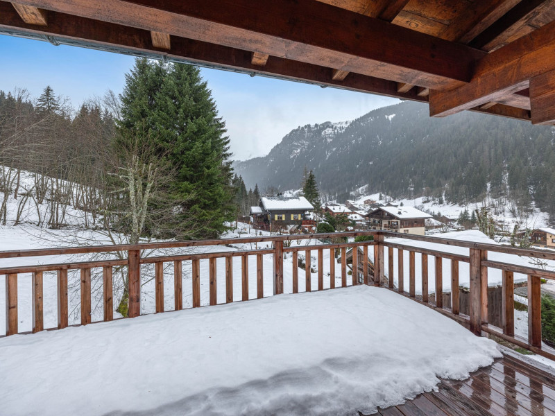 Chalet Chant du Coq, Terrasse, vue Linga, Châtel