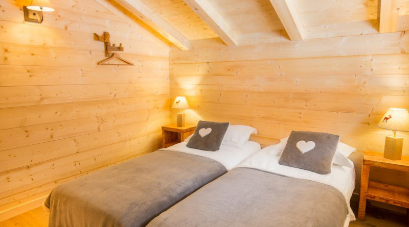 Chalet Ciste La Chapelle d'Abondance, Chambre 2 lits simples, Châtel Domaine skiable